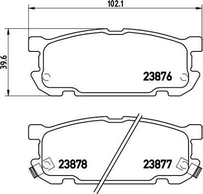 Brembo P 49 030 - Kit de plaquettes de frein, frein à disque cwaw.fr