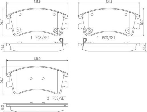 Brembo P49032N - Kit de plaquettes de frein, frein à disque cwaw.fr