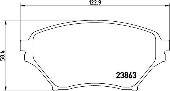 Brembo P 49 029 - Kit de plaquettes de frein, frein à disque cwaw.fr