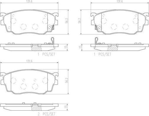 Brembo P49026N - Kit de plaquettes de frein, frein à disque cwaw.fr