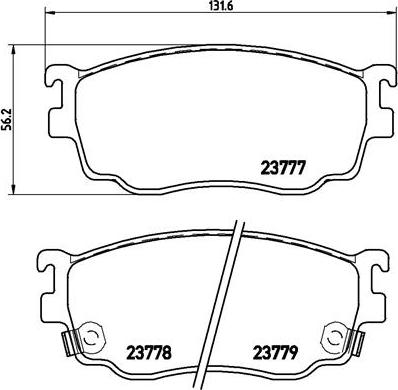 Brembo P 49 026 - Kit de plaquettes de frein, frein à disque cwaw.fr