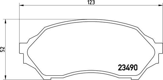 Brembo P 49 027 - Kit de plaquettes de frein, frein à disque cwaw.fr