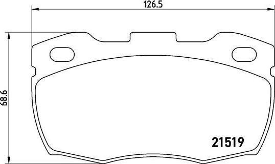 Brembo P 44 005 - Kit de plaquettes de frein, frein à disque cwaw.fr