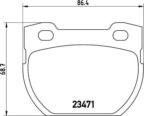 Brembo P44006N - Kit de plaquettes de frein, frein à disque cwaw.fr