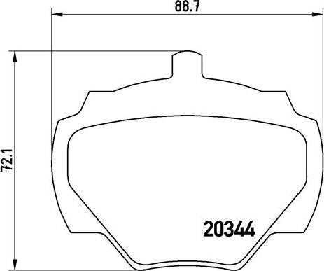 Brembo P 44 001 - Kit de plaquettes de frein, frein à disque cwaw.fr