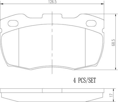 Brembo P44015N - Kit de plaquettes de frein, frein à disque cwaw.fr