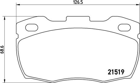 Brembo P 44 015 - Kit de plaquettes de frein, frein à disque cwaw.fr