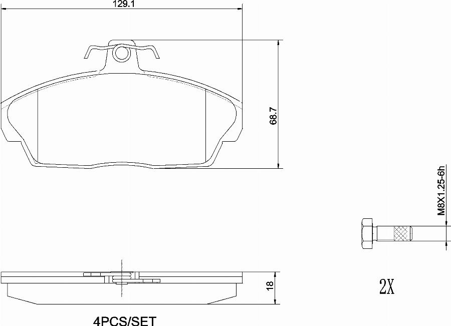 Brembo P44010N - Kit de plaquettes de frein, frein à disque cwaw.fr