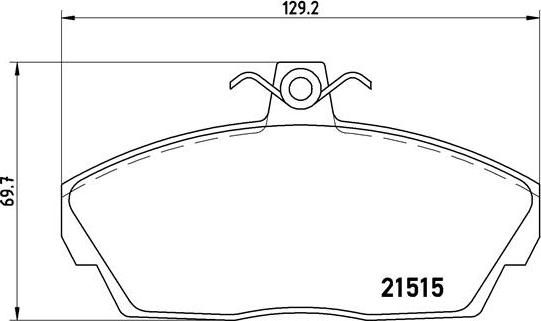 Brembo P 44 010 - Kit de plaquettes de frein, frein à disque cwaw.fr