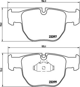 Brembo P 44 012 - Kit de plaquettes de frein, frein à disque cwaw.fr