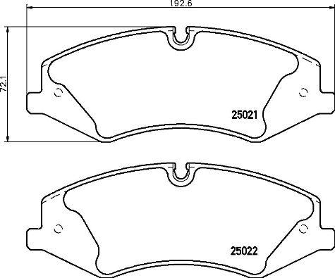 Brembo P 44 024 - Kit de plaquettes de frein, frein à disque cwaw.fr