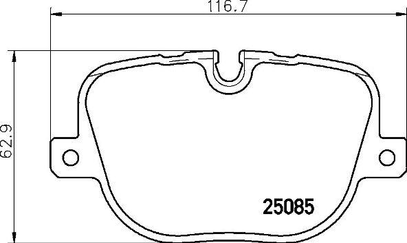 Brembo P 44 025 - Kit de plaquettes de frein, frein à disque cwaw.fr