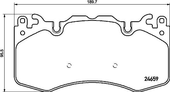 Brembo P 44 023 - Kit de plaquettes de frein, frein à disque cwaw.fr