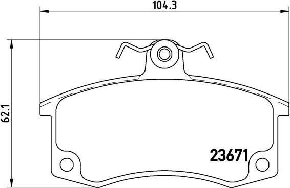 Brembo P 41 004 - Kit de plaquettes de frein, frein à disque cwaw.fr