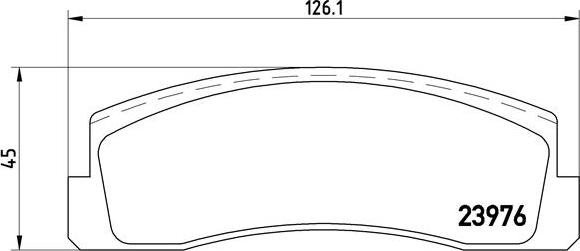 Brembo P 41 005 - Kit de plaquettes de frein, frein à disque cwaw.fr