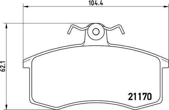 Brembo P 41 003 - Kit de plaquettes de frein, frein à disque cwaw.fr