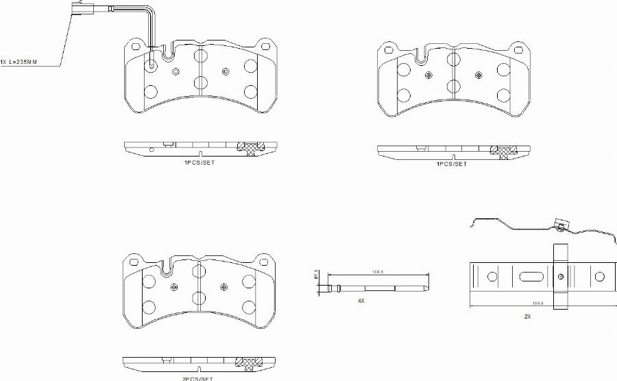 Brembo P 48 003 - Kit de plaquettes de frein, frein à disque cwaw.fr