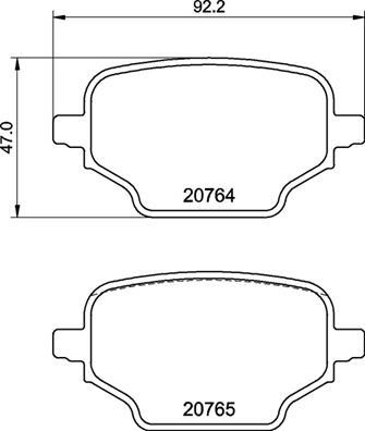 Brembo P 59 098 - Kit de plaquettes de frein, frein à disque cwaw.fr