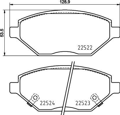 Brembo P 59 093 - Kit de plaquettes de frein, frein à disque cwaw.fr