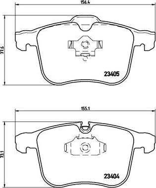 Brembo P 59 049 - Kit de plaquettes de frein, frein à disque cwaw.fr