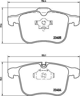 Brembo P 59 046 - Kit de plaquettes de frein, frein à disque cwaw.fr