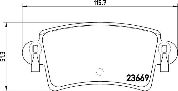 Brembo P 59 040 - Kit de plaquettes de frein, frein à disque cwaw.fr