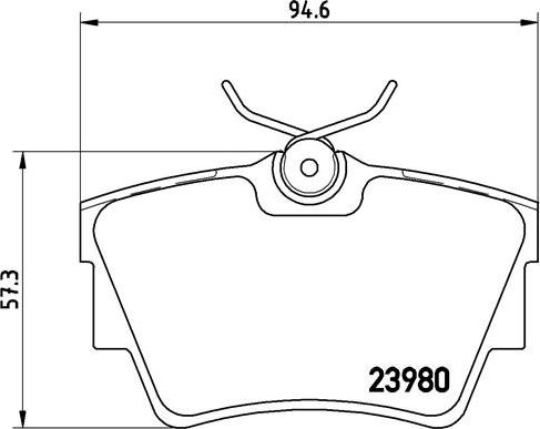 Brembo P 59 041 - Kit de plaquettes de frein, frein à disque cwaw.fr