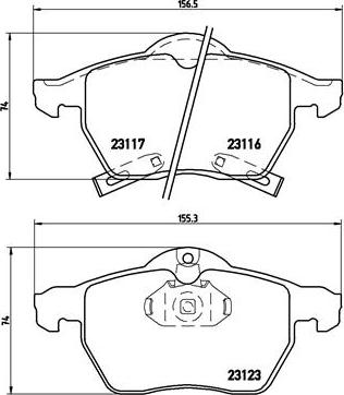 Brembo P 59 048 - Kit de plaquettes de frein, frein à disque cwaw.fr