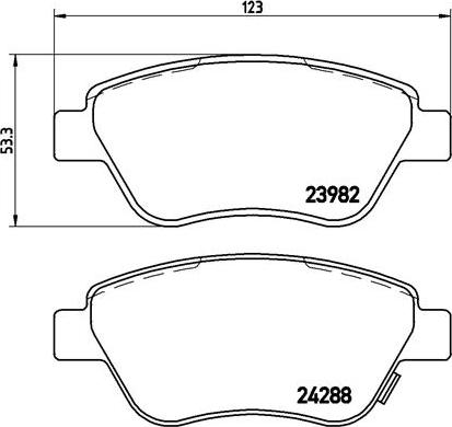 Brembo P59051N - Kit de plaquettes de frein, frein à disque cwaw.fr