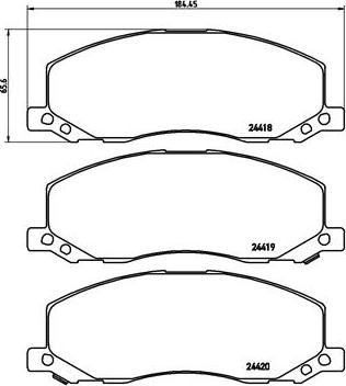 Brembo P 59 058 - Kit de plaquettes de frein, frein à disque cwaw.fr