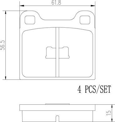 Brembo P59001N - Kit de plaquettes de frein, frein à disque cwaw.fr