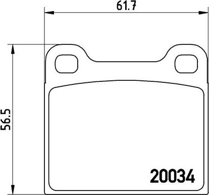 Brembo P 59 001 - Kit de plaquettes de frein, frein à disque cwaw.fr