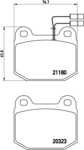 Brembo P 59 003 - Kit de plaquettes de frein, frein à disque cwaw.fr