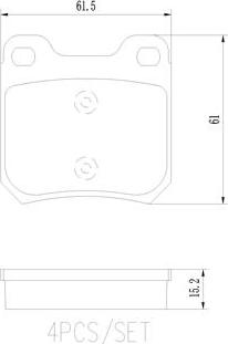 Brembo P59014N - Kit de plaquettes de frein, frein à disque cwaw.fr