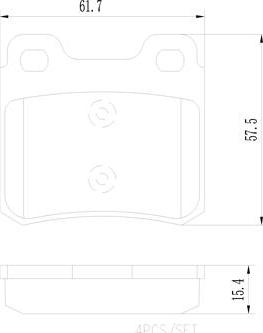 Brembo P59018N - Kit de plaquettes de frein, frein à disque cwaw.fr