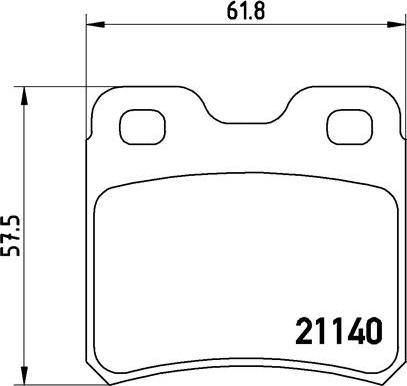 Brembo P 59 018 - Kit de plaquettes de frein, frein à disque cwaw.fr