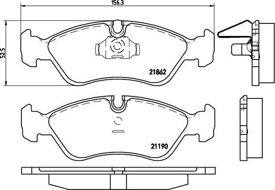 Brembo P 59 017 - Kit de plaquettes de frein, frein à disque cwaw.fr