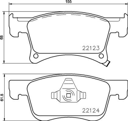 Brembo P 59 083 - Kit de plaquettes de frein, frein à disque cwaw.fr