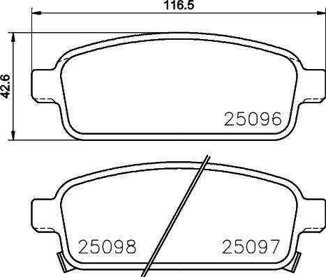 Brembo P 59 087 - Kit de plaquettes de frein, frein à disque cwaw.fr