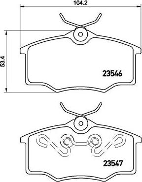 Brembo P 59 034 - Kit de plaquettes de frein, frein à disque cwaw.fr