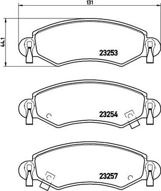 Brembo P 59 035 - Kit de plaquettes de frein, frein à disque cwaw.fr