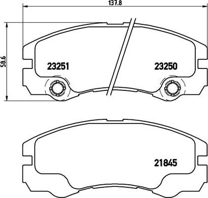 Brembo P 59 033 - Kit de plaquettes de frein, frein à disque cwaw.fr