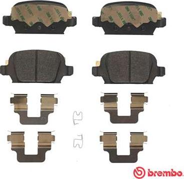 Brembo P 59 037 - Kit de plaquettes de frein, frein à disque cwaw.fr