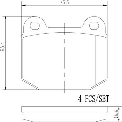 Brembo P59025N - Kit de plaquettes de frein, frein à disque cwaw.fr