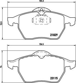 Brembo P 59 022 - Kit de plaquettes de frein, frein à disque cwaw.fr