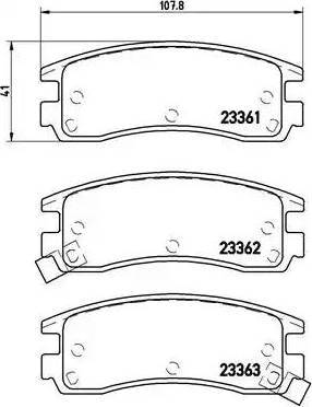 Sangsin Brake SP1285 - Kit de plaquettes de frein, frein à disque cwaw.fr