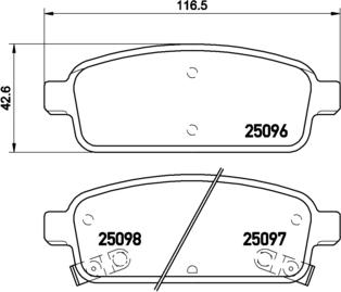 Brembo P 59 078 - Kit de plaquettes de frein, frein à disque cwaw.fr