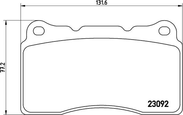 Brembo P 54 040 - Kit de plaquettes de frein, frein à disque cwaw.fr