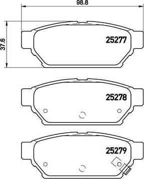 Brembo P 54 053 - Kit de plaquettes de frein, frein à disque cwaw.fr