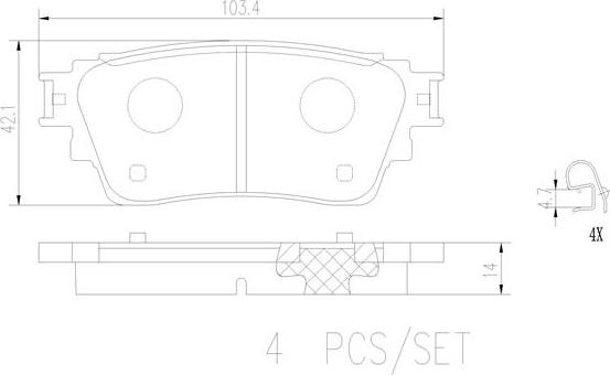 Brembo P54063N - Kit de plaquettes de frein, frein à disque cwaw.fr